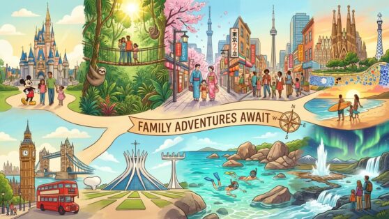 Os Destinos Mais Inspiradores para Viajar com a Família