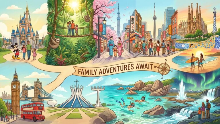 Os Destinos Mais Inspiradores para Viajar com a Família