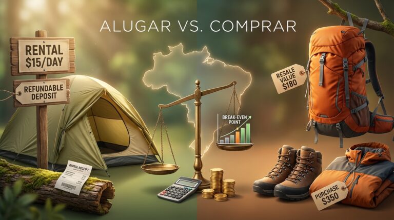 Alugar ou Comprar Equipamento Outdoor? Guia de Custo-Benefício