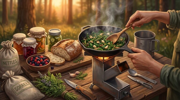 Cozinha de Acampamento Sustentável: Receitas Forrageadas e Técnicas