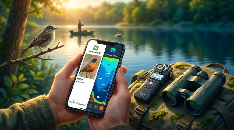 Gadgets e Apps para Birdwatching e Pesca em Aventuras
